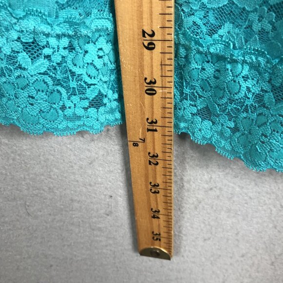 Vintage Rampage Slip Dress  Women S Babydoll Teal Green Lace Y2K 90s Sheer  NEW - Picture 5 of 16